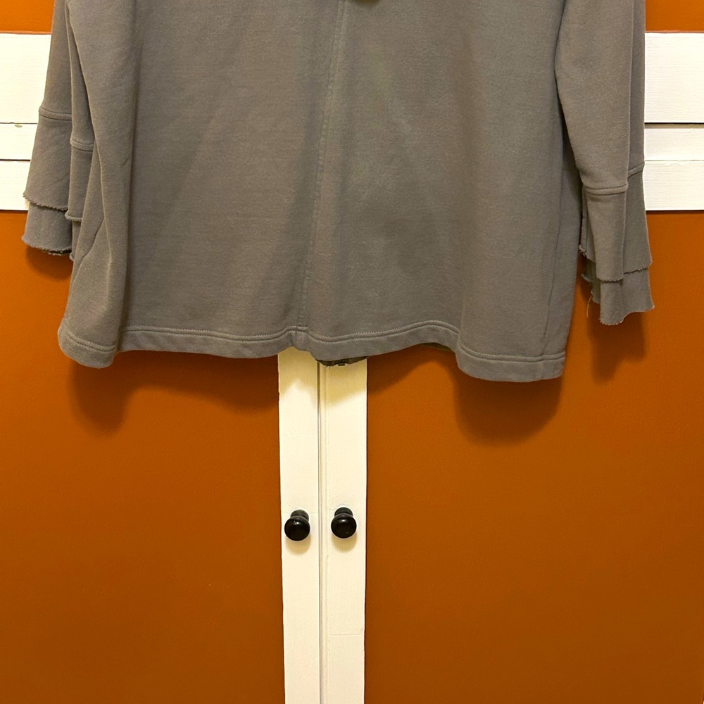 the sweatshirt project Full Zip Up/Snaps Hooded Jacket, Olive Color, Size XL - Picture 10 of 10